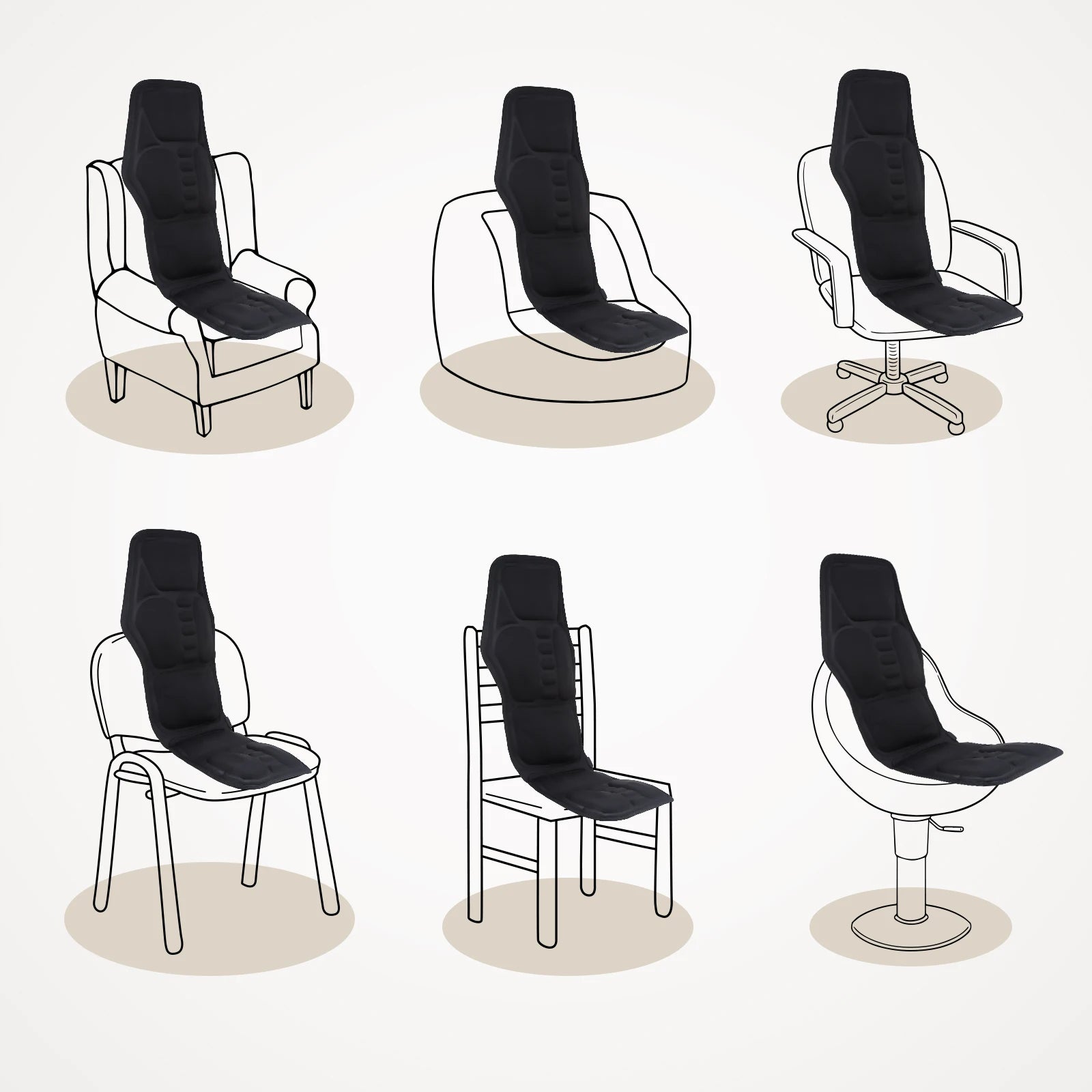 Infrared Massage Chair Cushion – Heating Vibration Mat