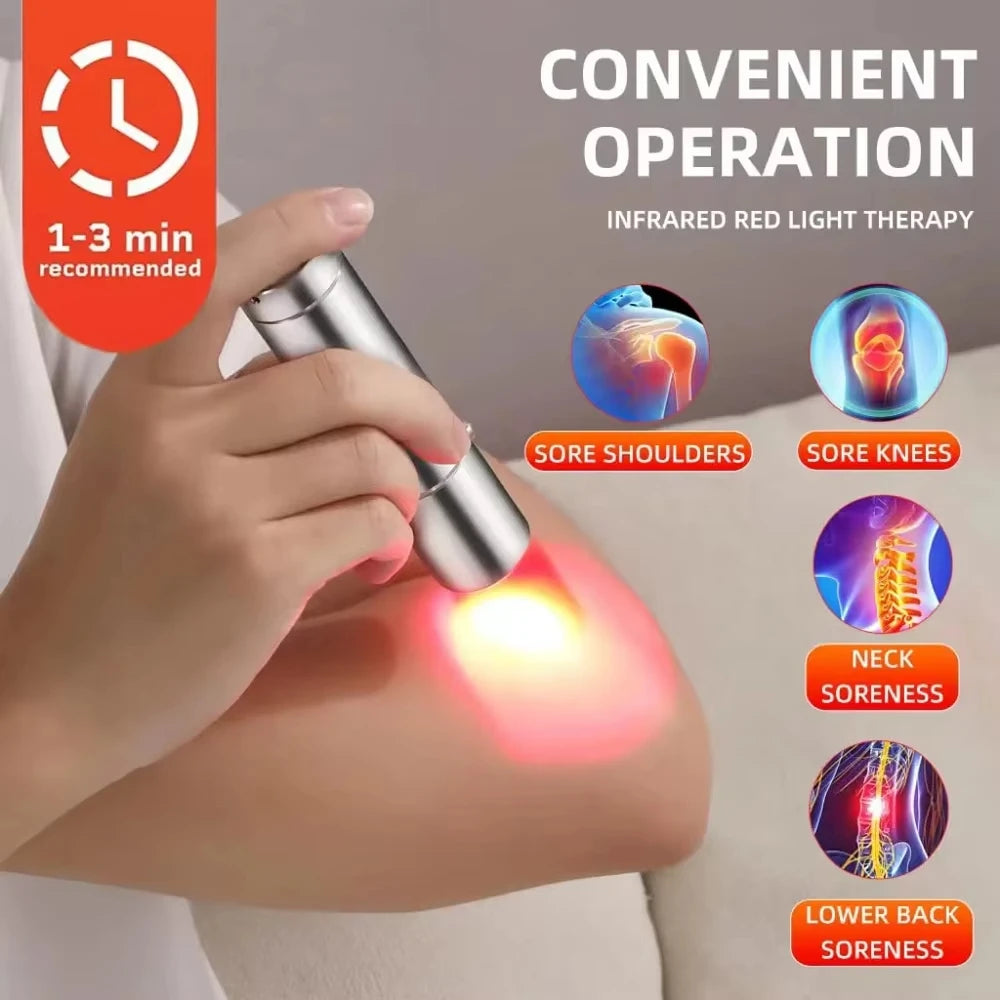 Red & Infrared Light Therapy Device – LED Face Light for Muscle Pain Relief, Anti-Wrinkle & Skin Tightening