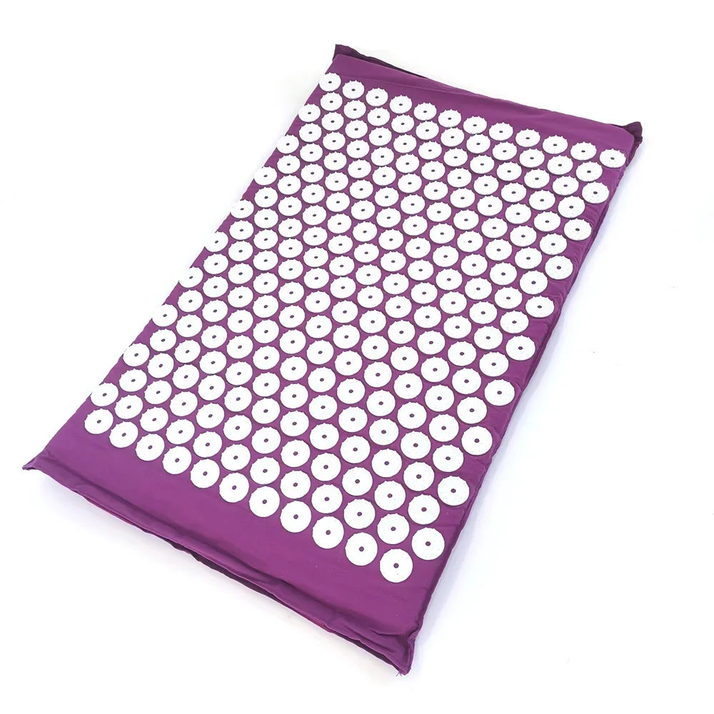 Acupressure Mat & Pillow Set – Spike Cushion Yoga Mat for Back, Body & Stress Pain Relief