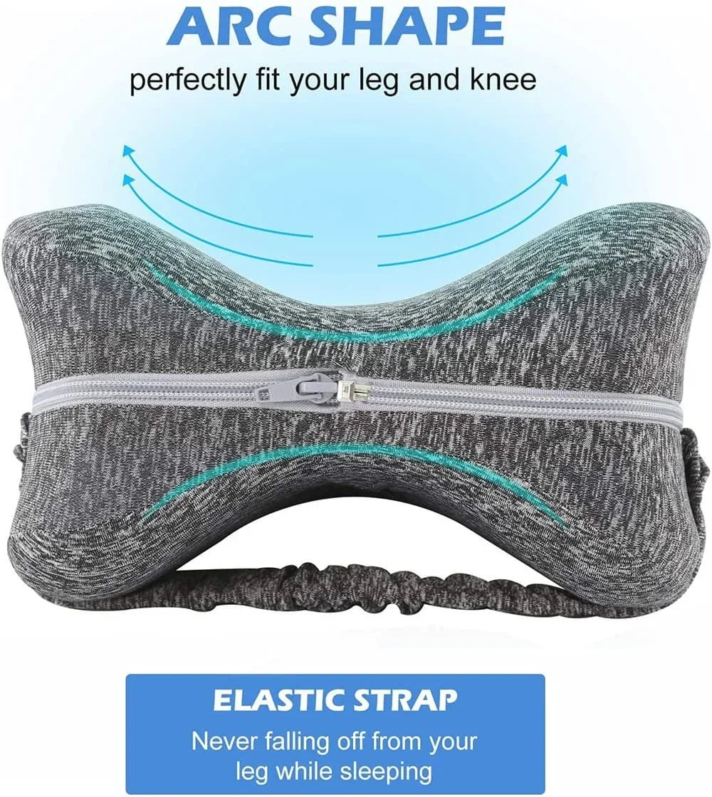 Memory Foam Leg Pillow – Knee Support for Side Sleepers & Sciatica Relief