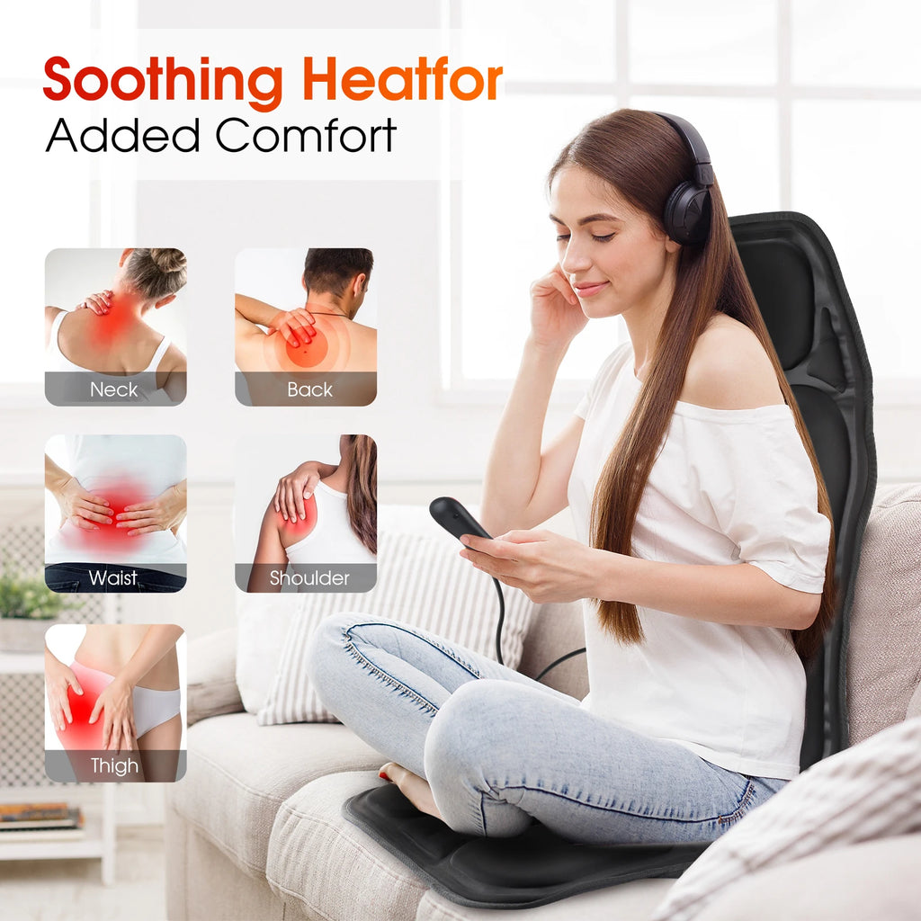 Infrared Massage Chair Cushion – Heating Vibration Mat