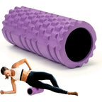 1pc Foam Shaft Yoga Column Fitness Yoga EVA Foam Roller Yoga Stick Deep Tissue Massage Roller For Back And Leg Muscle Workouts