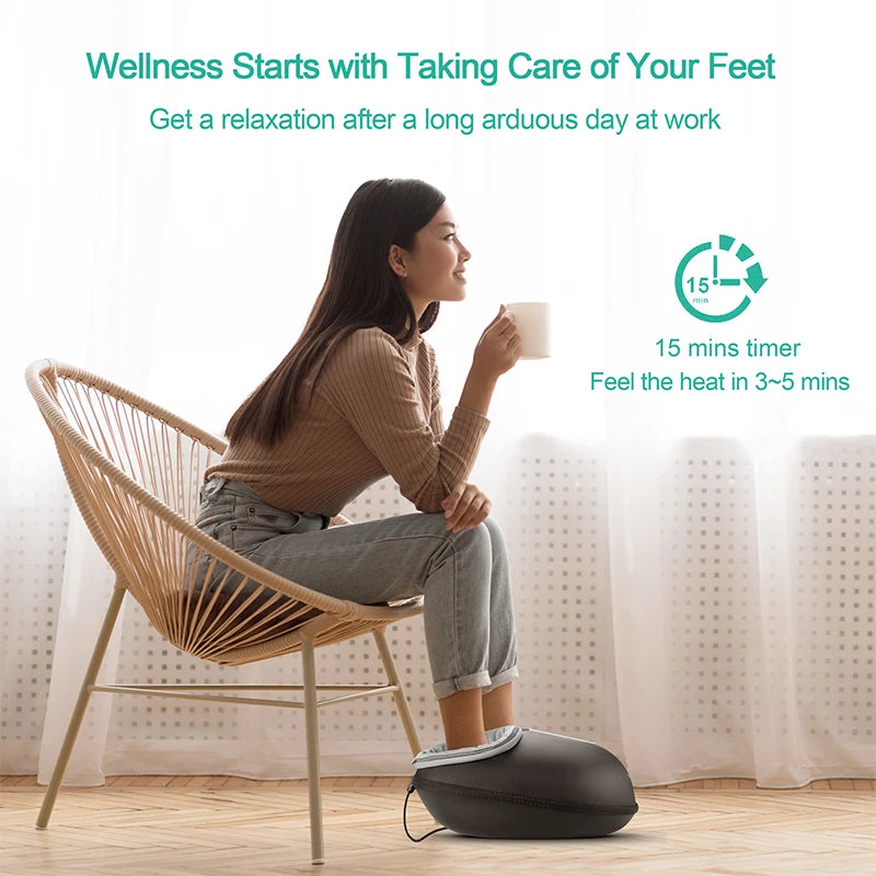 Medcursor Shiatsu Foot Massager Machine – Deep Kneading Heat Therapy for Muscle Relaxation & Pain Relief