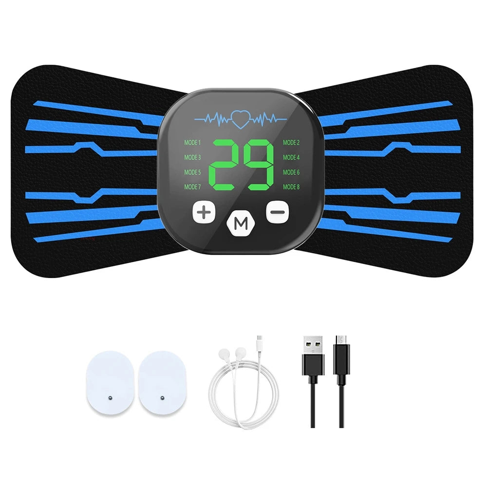 EMS Neck & Shoulder Massager – Portable TENS Pulse Therapy Device