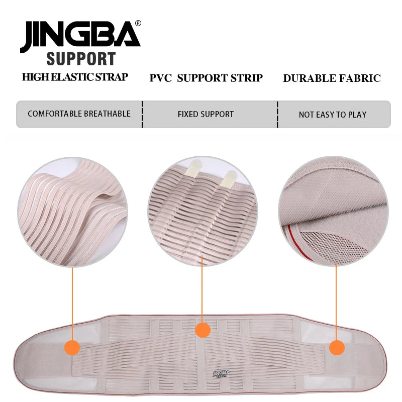 JINGBA Orthopedic Corset Back Support Belt – Men’s Lumbar Brace for Spine Protection & Lower Back Pain Relief
