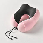 HEALTENCE Memory Foam Neck Pillow – U-Shaped Travel Support