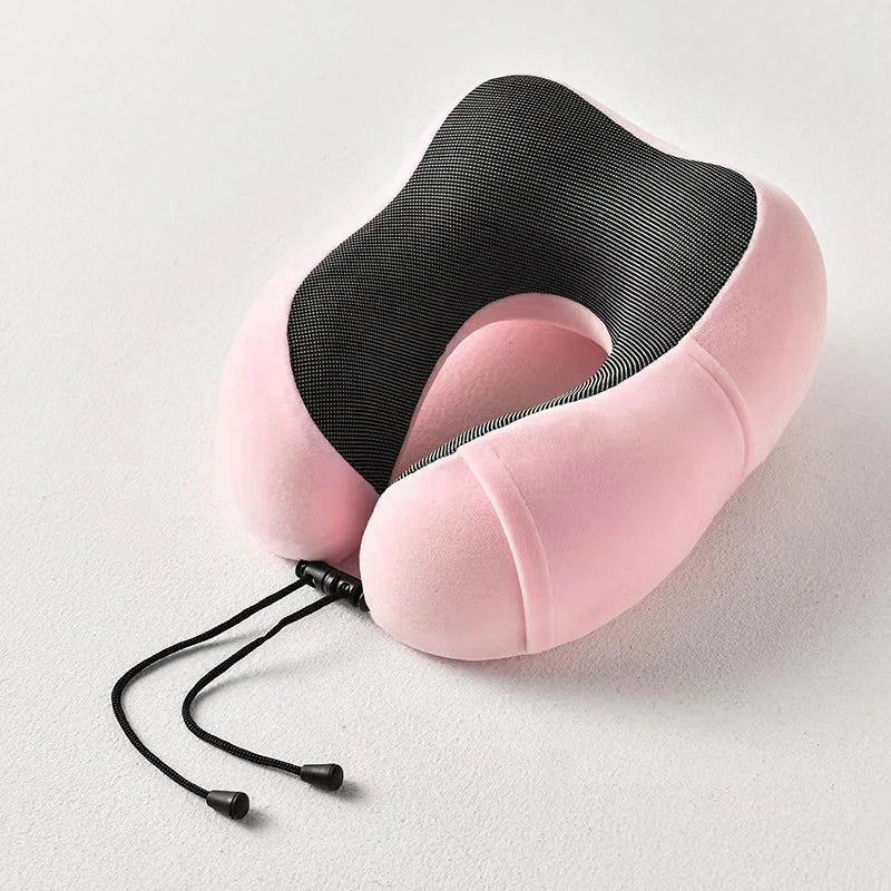 HEALTENCE Memory Foam Neck Pillow – U-Shaped Travel Support