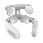 4 Head Electric Back Massage Instrument USB Rechargeable Vibration Massage Instrument Heating for Cervical Spine Body Massage