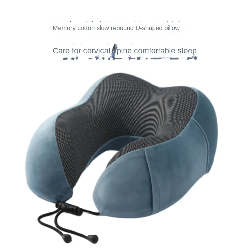 1pc Slow Rebound Travel Pillow,U-shaped Headrest Neck SupportPillow,Nap Pillow Travel Airplane Pillow For Office travel Airplane