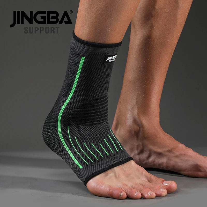 JINGBA 3D Compression Nylon Ankle Protector – Football & Basketball Ankle Brace Support Strap Belt