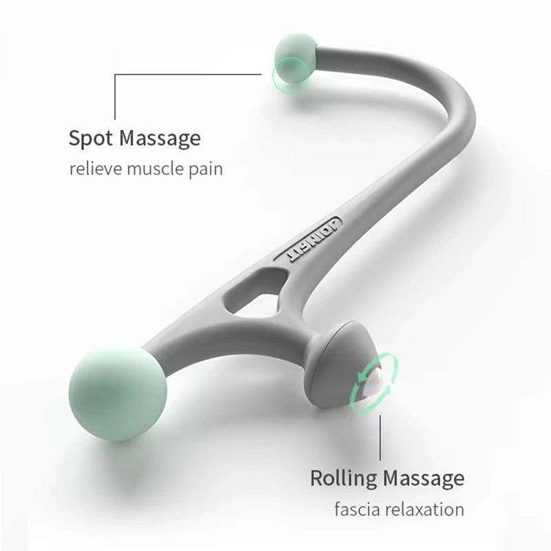 Trigger Point Massage Gun for Pain Relief Handle Back Neck Hook Fibromyalgia Pain Relief Portable Manuel Shoulder Massager