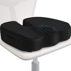 HEALTENCE Memory Foam Coccyx Seat Cushion – U-Shaped Ergonomic Support