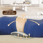 Inflatable Lumbar Traction Massager – Back Stretcher with Vibration