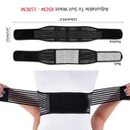 Unisex Magnetic Back Support Belt Adjustable Self Heating Therapy Back Waist Support Belt Lumbar Brace Massage Band Health Care