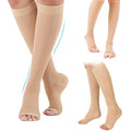 Compression Socks S-XXL Medical Prevent Varicose Veins Toeless Support Hose for Women Men 1 Pairs