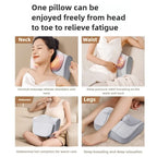 HEALTENCE Electric Shiatsu Neck Massage Pillow – Hot Compress Massager