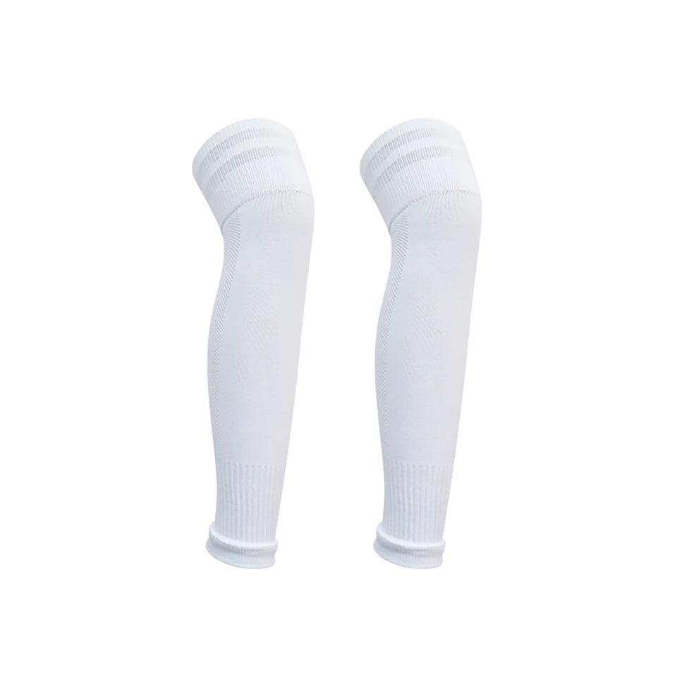 Loogdeel 1Pair Football Sock Calf Sleeves Adult Knee Protection Sports Socks High Tube Breathable Soccer Leg Warmers Shin Guard