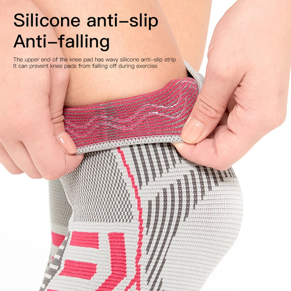 Vilico Nylon Knee Support Compression Sleeves – Sports Fitness Kneepads for Arthritis, Joint Pain, Cycling & Running