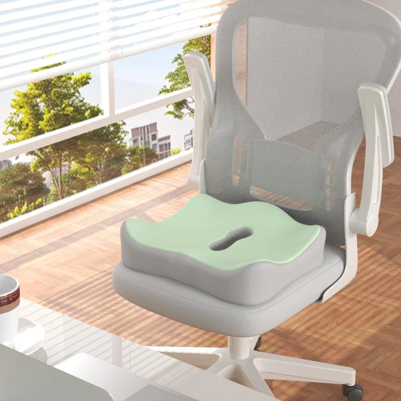 HEALTENCE 3-Zone Memory Foam Lumbar Cushion – Ergonomic Posture Support