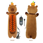 Electric Heating Pad for Period Cramps – Heatable Capybara Plush Stuffed Animal with Hot Belly for Women
