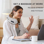 HEALTENCE 3D Shiatsu Neck Massager – U-Shaped Vibrating Pillow