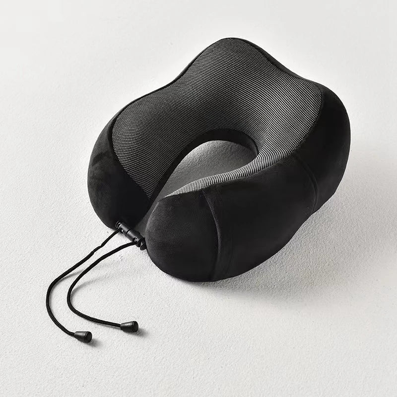 HEALTENCE Memory Foam Neck Pillow – U-Shaped Travel Support
