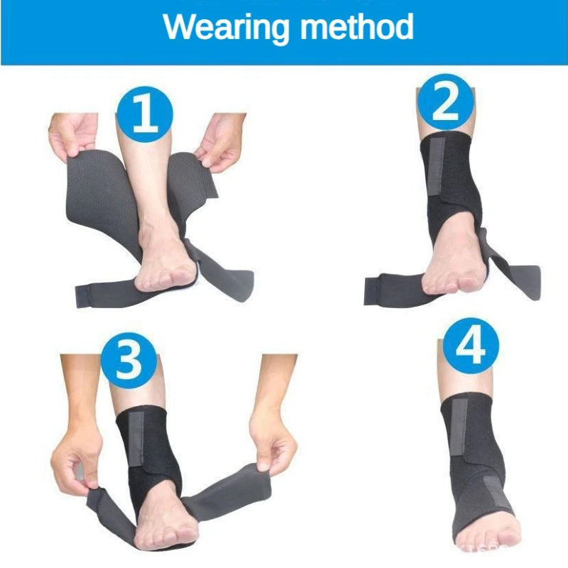 Drop Foot Orthosis – Adjustable Left & Right Ankle Sprain Stabilizer for Hemiplegia & Rehabilitation