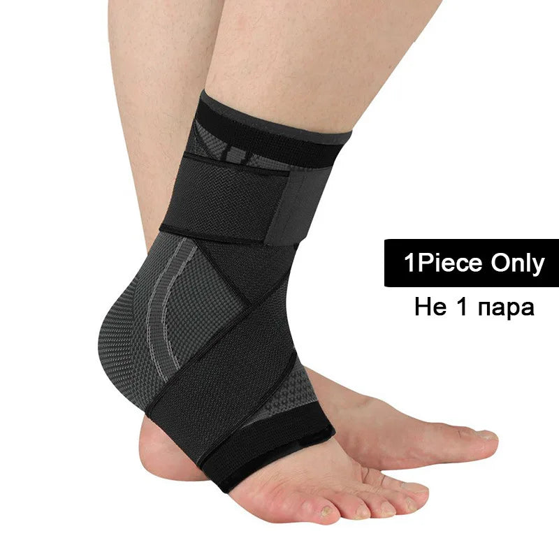 1 Pc Compression Ankle Support Sports Adjustable Basketball Ankle Wrap Men Women Hiking Running Prevent Sprains Ankle Protector