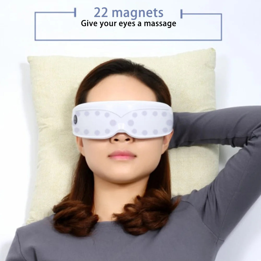 Eye Massager – 9 Modes & 22 Magnets Multi-Frequency Vibration for Eye Health & Relaxation