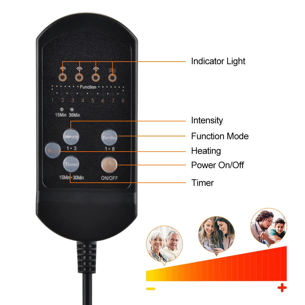 Infrared Massage Chair Cushion – Heating Vibration Mat