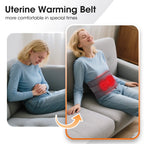 Cordless Hot Waist Belt Massager – Heated Vibration Lumbar Support Brace for Lower Back Pain Relief