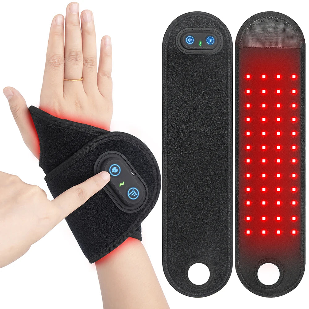 Wireless Red Light Therapy Wrist & Ankle Strap – 660nm & 850nm for Tenosynovitis & Pain Relief