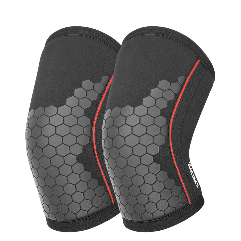7mm Neoprene Compression Sleeves (Pair) – Knee & Elbow Support for Heavy Lifting