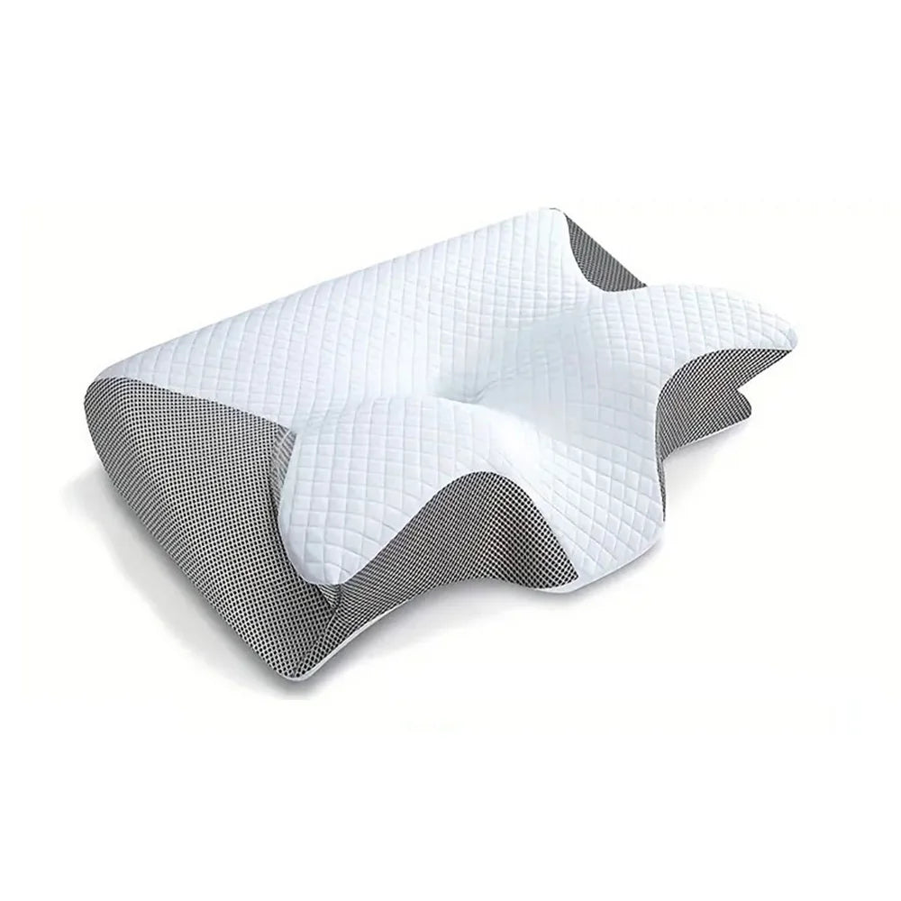 2-in-1 Memory Foam Cervical Pillow – Ergonomic Contour Orthopedic Neck Pain Support Pillow