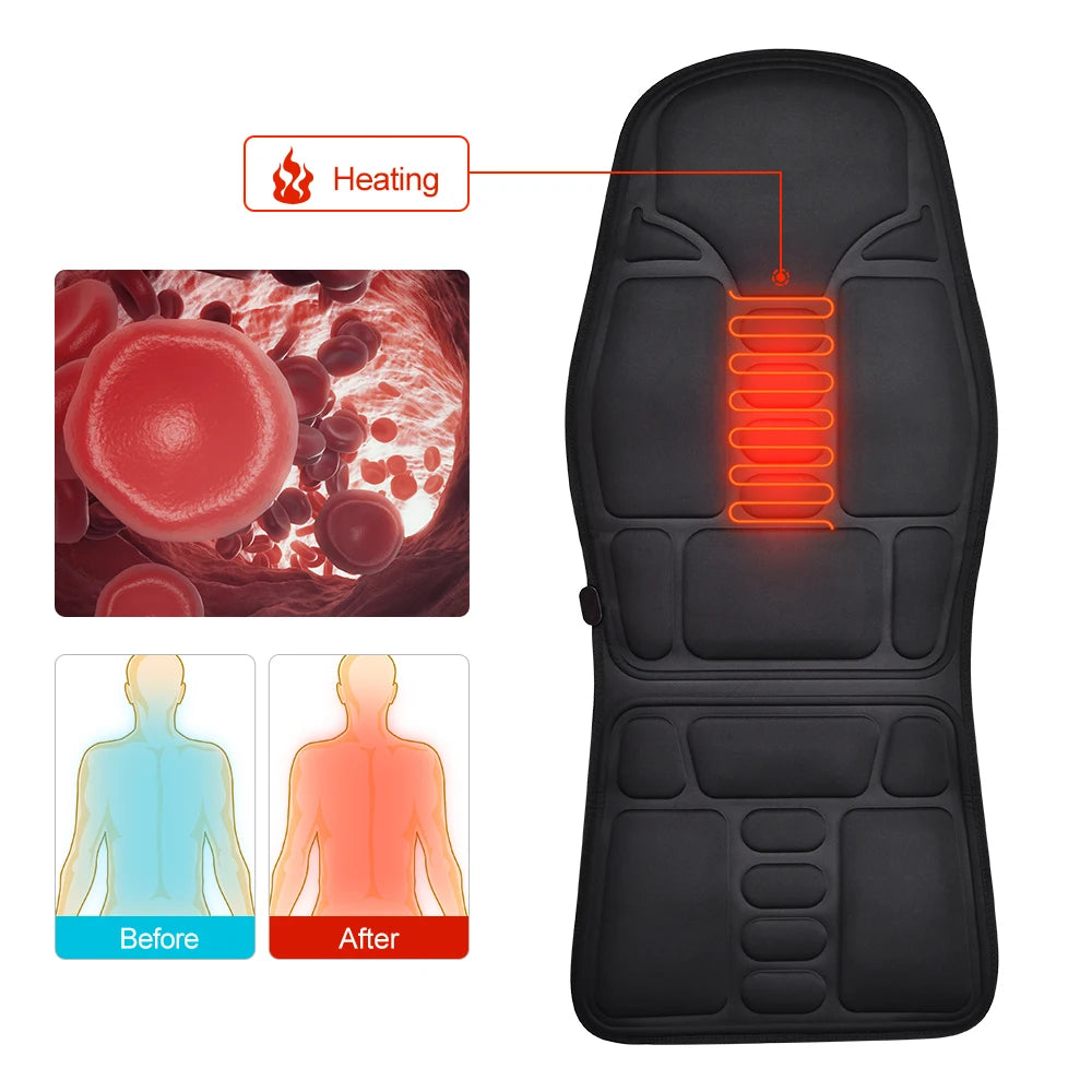 Infrared Massage Chair Cushion – Heating Vibration Mat