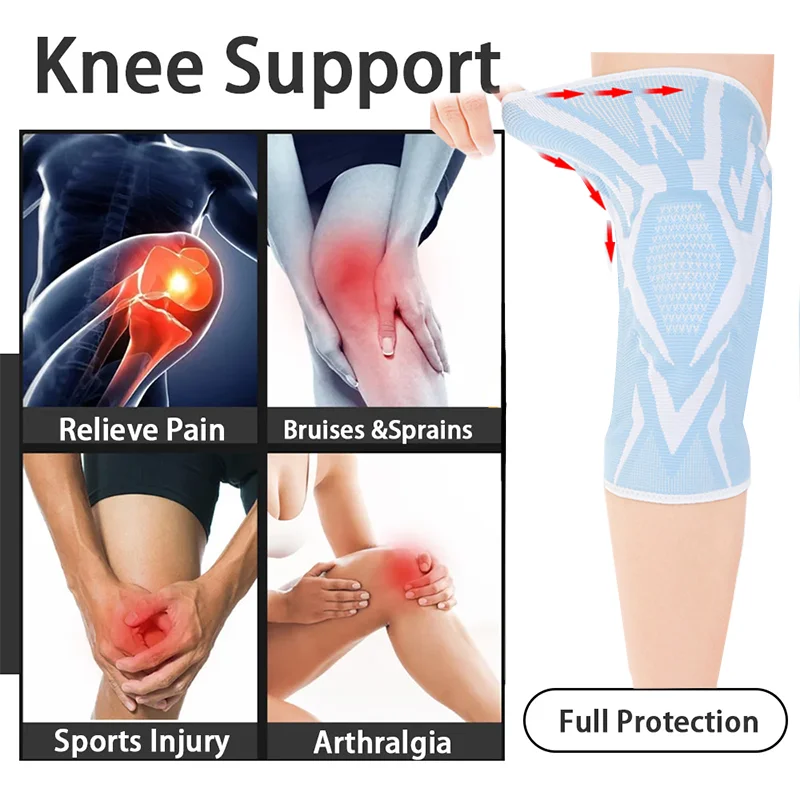 Compression Knee Brace – Knee Support Sleeve for Running, Knee Pain & Arthritis (Women & Men)