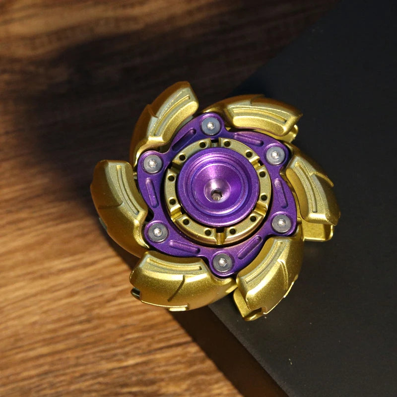 Opening and Closing Fingertip Gyro Fidget Spinner Multi-Purpose CNC Finger Tip Stress Relief AutismFidget Toys Adult Gifts