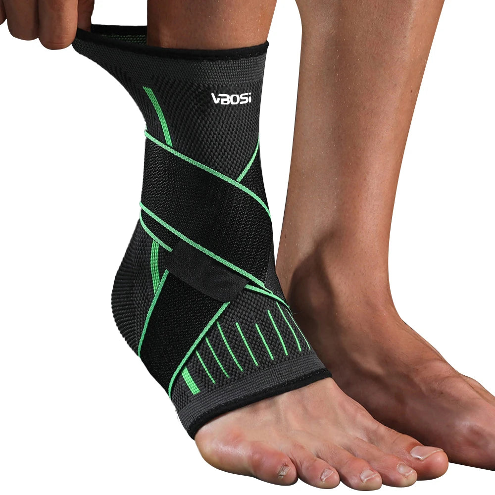 Adjustable Elastic Ankle Compression Sleeve – Arch & Achilles Tendonitis Support