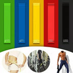 TPE Yoga Resistance Bands – Colorful Elastic Bands for Home Fitness, Pilates & Strength Training