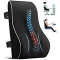HEALTENCE Memory Foam Lumbar Back Cushion – Ergonomic Car & Office Support