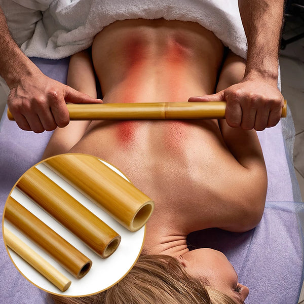 Natural Bamboo Massage Sticks – Wood Therapy Maderoterapia Gua Sha Tool for Muscle Pain Relief