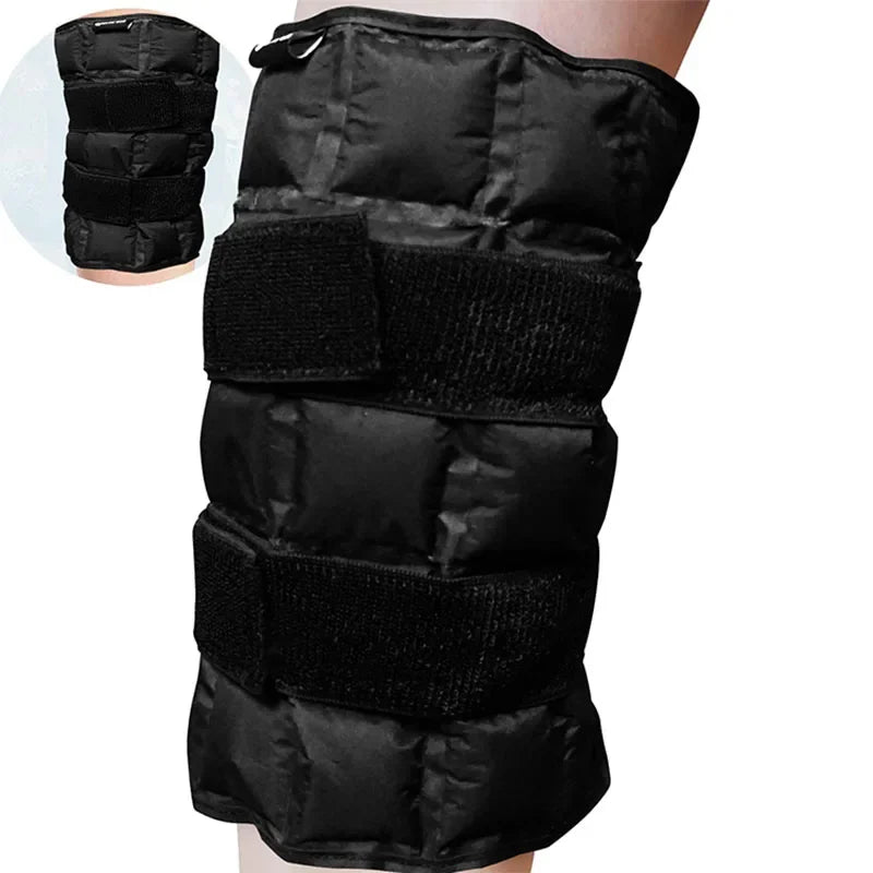 Knee Ice Pack Wrap for Injuries – Self-Absorbing Hot & Cold Compress Physiotherapy Knee Pad for Sports