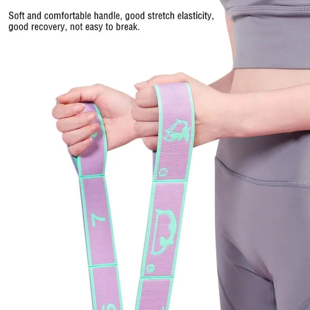 Yoga Stretching Belt – Elastic Dance Resistance Band & Pull Strap for Home Pilates, Fitness & Sport