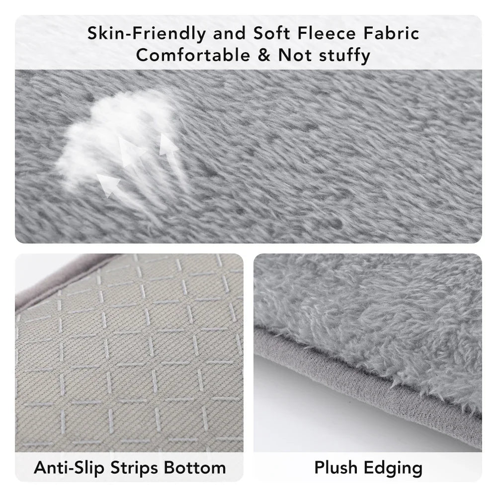 USB Electric Heated Seat Mat – Portable Breathable 4-Level Adjustable Seat Heater with Controller 37x35cm