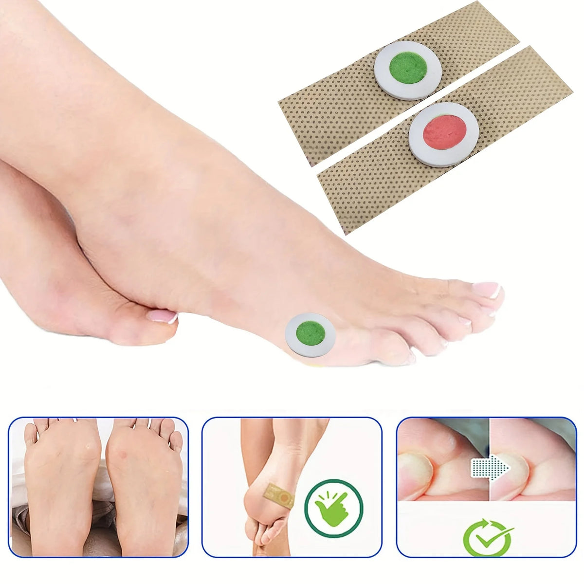 Foot Corn & Callus Removal Pads – 12-Piece Clavus Paster Corn Pads for Foot Care