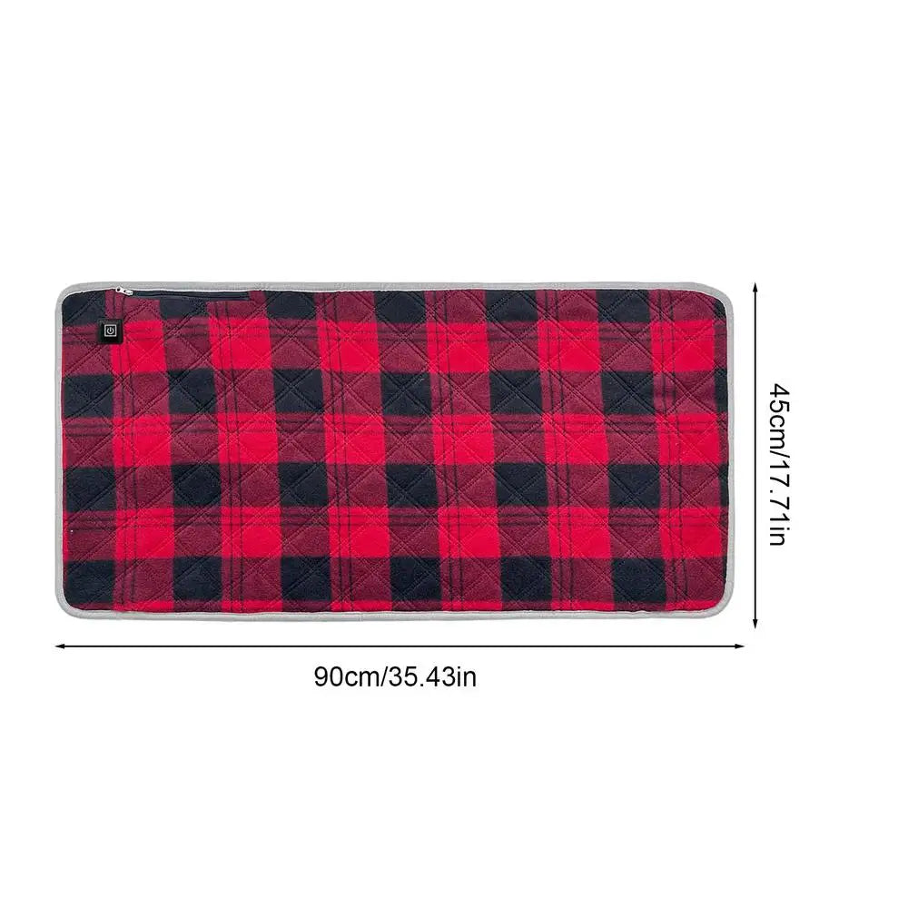 5V USB Heating Pad 45x90cm Heated Mat 3 Temperature Settings for Winter Outdoor Home Office Car Seat Cushion Electric Warmer