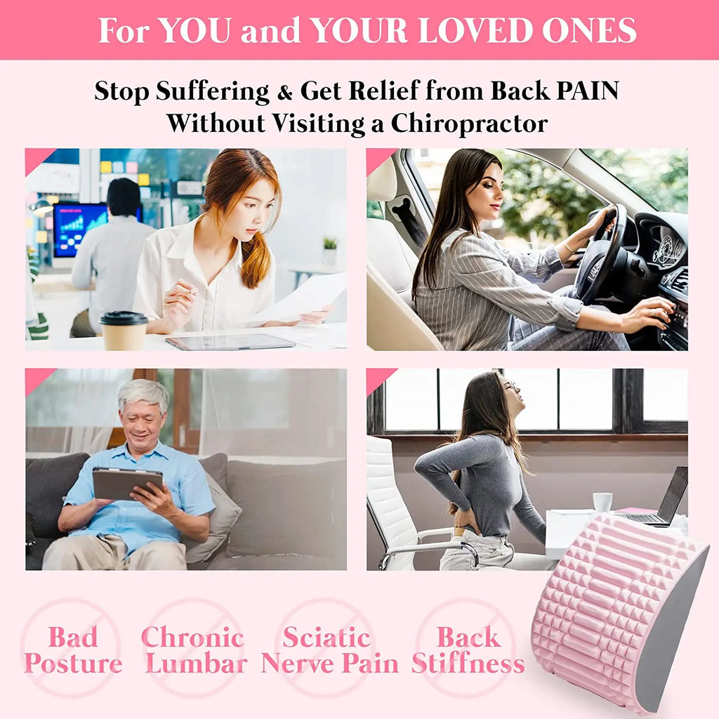 Lumbar Back Stretcher Pillow – Chronic Pain & Posture Support