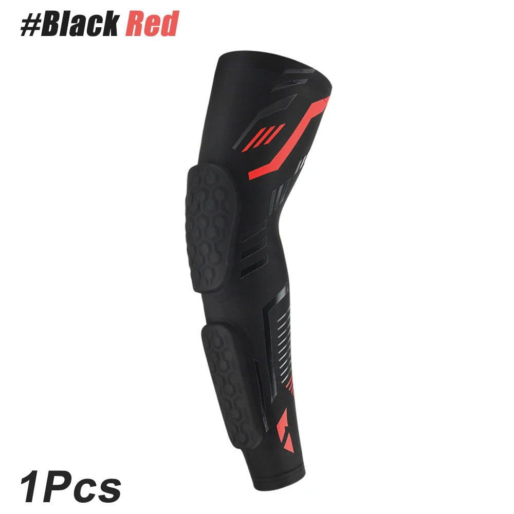 1 Pcs Sports Padded Arm Sleeves Protective Compression Elbow Pad Basketball Football Volleyball Soccer Gym Sport Arm Guards Home