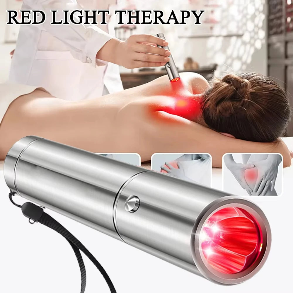 Red & Infrared Light Therapy Device – LED Face Light for Muscle Pain Relief, Anti-Wrinkle & Skin Tightening