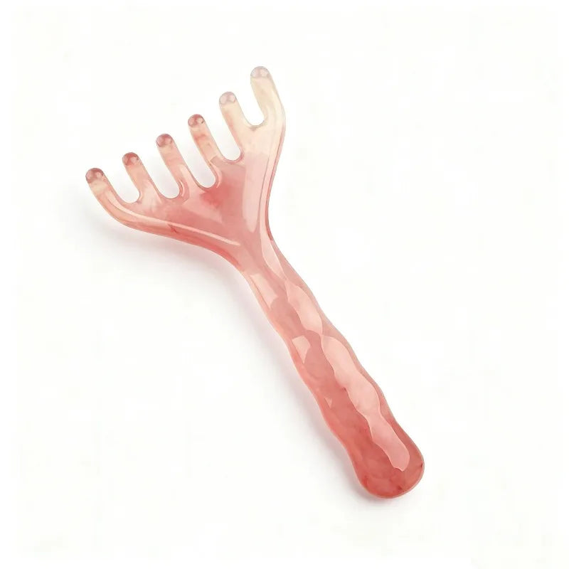 Portable 6-Claw Head Massager – Scalp & Body Acupoint Therapy Handheld Muscle Relaxation & Scraping Tool